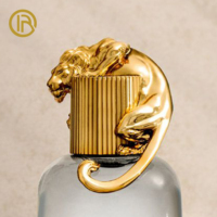 Capsules de parfum OEM personnalisées de luxe en zamac, motif crinière de lion - Design à franges pour marques royales