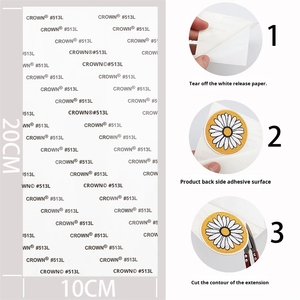 Patchs brodés de style japonais en PVC à thermocoller pour vêtements, sacs <span class=keywords><strong>et</strong></span> décorations – Pièce unique - Product Image 2