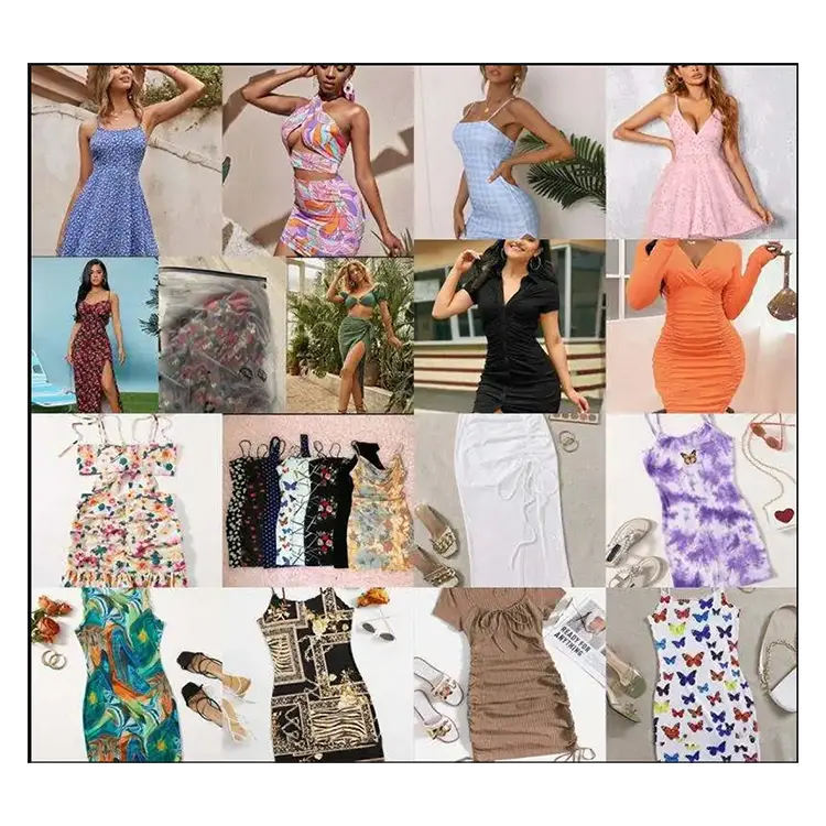 Mélange de modèles pour femmes, emballages originaux, vente directe, asie du sud-est, vêtements d'occasion, stock de vêtements féminins