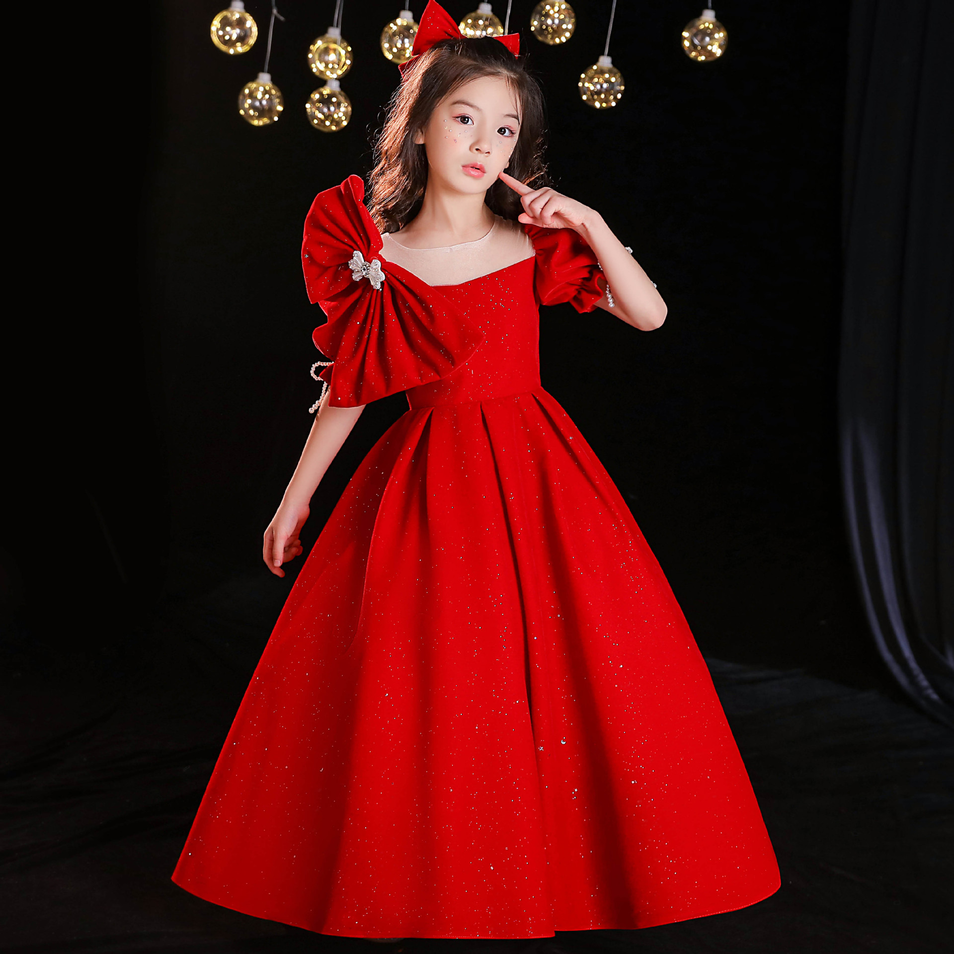 Elegant Princess Gown - Perfect for Girls' Christmas Dress