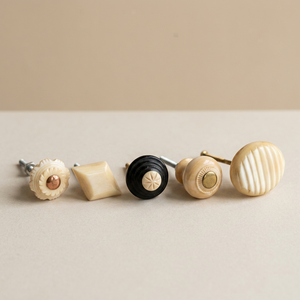 Perillas de tocador de diseño rústico hechas a mano con forma de hueso - Ecológicas, duraderas y extraíbles para uso en interiores - Product Image 5