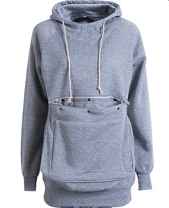 Dài Tay Áo Lông Cừu Áo Thun Con Chó Mèo Tàu Sân Bay Hoodies Vật Nuôi Pouch Hoodie Con Chó Con Chó Mèo Chủ Tàu Sân Bay Áo Cho Phụ Nữ - Product Image 3