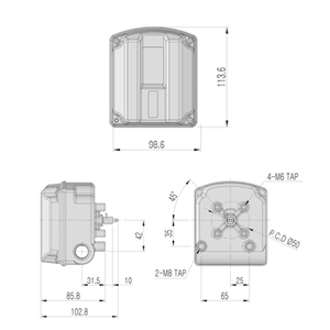 ตัวกระตุ้นแบบหมุนเชิงเส้น Tissins TS500 ซีรีส์ Ex Db IIC T6 IP66 4-20mA แบบใช้พลังงานจากลูป สำหรับควบคุมกระบวนการอุตสาหกรรม - Product Image 6