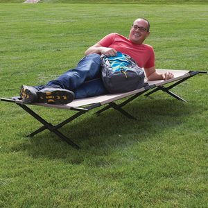 Tempat tidur lipat logam taktis luar ruangan, tempat tidur berkemah dapat dilipat dari bencana darurat, tempat tidur berbaris lipat - Product Image 5