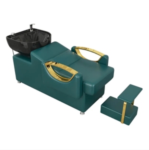 Nouveaux modèles de lits de lavage de cheveux à prix de gros, fauteuils de lavage avec cuve, fournisseur et fabricant, pédale haute - Product Image 2