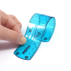 Outil de mesure multifonction Foska, règle flexible en plastique pour dessiner des lignes droites, mesurer du <span class=keywords><strong>papier</strong></span>, du tissu ou de petits objets - Product Image 4