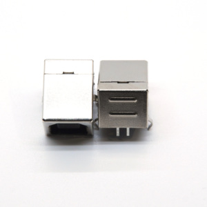 Connecteur USB carré de haute qualité, prise USB-B femelle de type D, connecteur femelle à 90 degrés pour soudure sur circuit imprimé, pour données d'imprimante - Product Image 2