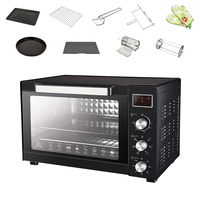 Four Électrique Mini Multifonction Autonome Numérique pour la Maison, avec Minuteur de Cuisine, Idéal pour la Boulangerie, Rôtir le Poulet, les Gâteaux et les Pizzas
