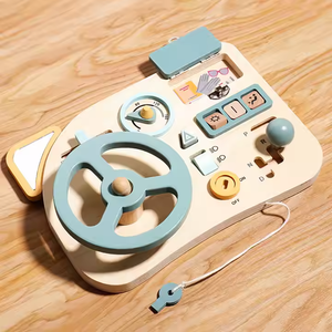 Nuovo caldo occupato tavola giocattolo in legno attività per bambini che guidano giochi al volante Montessori educazione precoce autista finta gioco giocattolo Set - Product Image 1