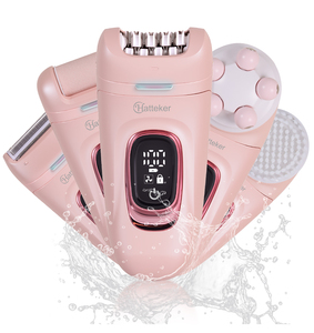 Épilateur électrique portable 5-en-1 Hatteker, rasoir électrique pour femmes, rasoir corporel pour femmes, épilateur électrique imperméable - Product Image 1