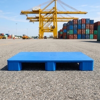 NEXARA Usine Heavy Duty Euro Pallet 8.5KG HDPE Nouveau Matériau 1208 4-Way Entry Flat Surface Logistics Three Runners Storage