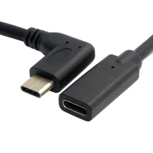 <span class=keywords><strong>C</strong></span>âble d'extension angulaire <span class=keywords><strong>USB</strong></span> 3.1 Type-<span class=keywords><strong>C</strong></span> mâle-femelle pour fabricants, prend en charge la transmission de données, l'audio, la vidéo et la charge rapide - Product Image 2