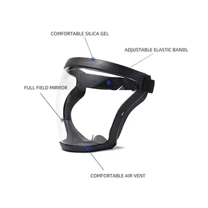 Reusable Work Protection Mask Anti-Fog Full <strong>Face</strong> <strong>Shield</strong> High Visibility Chemical Resistant Silicone Polycarbonate Lens Safety - Product Image 2