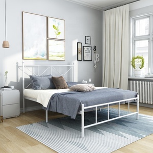 Metallo Telaio del <span class=keywords><strong>Letto</strong></span> Queen Size <span class=keywords><strong>Letto</strong></span> Testa E Le Gambe di <span class=keywords><strong>Ferro</strong></span> In Metallo Telaio del <span class=keywords><strong>Letto</strong></span> - Product Image 2