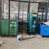 Compresseur d'air à vis rotatif silencieux 600L 7,5KW Industriel 10HP 20HP 30HP 8Bar Sécheur Réservoir Portable Compresseur à vis lubrifié