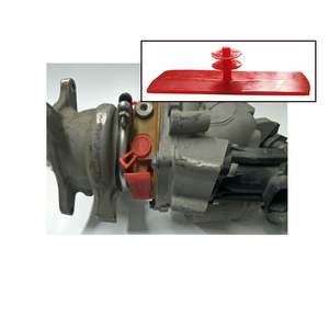 Tapa protectora de plástico roja de PE para piezas mecánicas, tapón final - Product Image 1