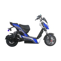 Scooter Eléctrico de 60V con Certificación CE, Motocicleta Eléctrica de 1200W, Scooter Eléctrico Rápido para Adultos con Pedales