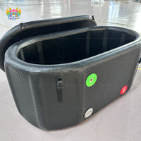 Baignoire à glace pliable pour l'extérieur, vente chaude, portable, durable, baignoire gonflable rafraîchissante en PVC, capacité de 1 à 10 L, récupération