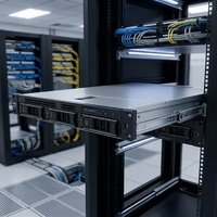 Untuk Server Rak PowerEdge R440 1U Bekas Refurbished 4x3.5 Inch Drive Bay SAS/SATA Prosesor Intel Xeon 2.2GHz Manajemen IDRAC