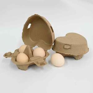 Solution complète d'emballage d'œufs : Barquette en pulpe biodégradable 2-20 alvéoles, antichoc, empilable, prête pour la logistique mondiale - Product Image 1