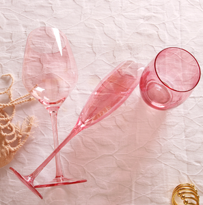 Verres à vin rose <span class=keywords><strong>de</strong></span> grande valeur gobelets à vin rouge et <span class=keywords><strong>blanc</strong></span> verres à <span class=keywords><strong>champagne</strong></span> et à eau en métal <span class=keywords><strong>cristal</strong></span> pour cadeaux - Product Image 4