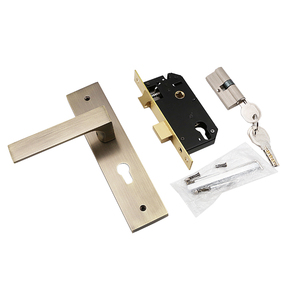 Hot Sales Zinc Alloy Lever Pull Handles <strong>Bedroom</strong> Interior <strong>Door</strong> Mortise Lock Handle Set Metal <strong>Knobs</strong> <strong>Door</strong> Lock for Interior <strong>Door</strong> - Product Image 5