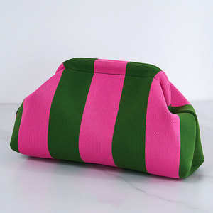 Borse Clutch Intrecciate con Fiocco a Nastro di Tendenza, Borse Cosmetiche da <span class=keywords><strong>Donna</strong></span>, Borse da Spiaggia Estive Lavorate a Maglia, Pochette da Sera <span class=keywords><strong>in</strong></span> Maglia - Product Image 6