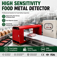 Détecteur de métaux pour convoyeurs, machine d'inspection haute sensibilité pour la ligne de production de transformation alimentaire
