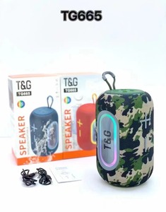 TG665 Portable Waterproof <b>Speaker</b> Fabric <b>Wireless</b> Loudspeaker with RGB Light TF Card for Outdoor Party - Product Image 3