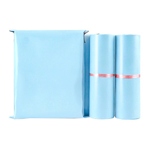 Bolsa de mensajería AOC azul cielo 40x50cm, engrosada, impermeable, autosellable para envío de ropa en comercio electrónico, logotipo imprimible, venta al por mayor - Product Image 1