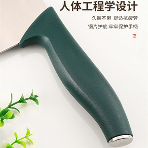 German knife set, household cleaver, slicer, chef's fruit knife, knife block, <b>kitchenware</b> combination knife, black blade, - Product Image 2