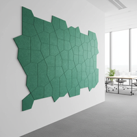 Panneau Acoustique Professionnel Moderne 12mm à Motif Pentagon Répétitif en PET, Isolation Phonique Murale, Décoration Personnalisée, Motif CNC, pour Hôtels