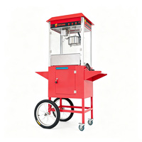 Máquina de Palomitas de Maíz de Alta Productividad con Carrito, Mini Máquina Comercial para Hacer Palomitas de Maíz Caramelizadas