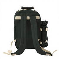 Ensemble de cuisine de camping portable et léger pour 4 personnes, en tissu Oxford imperméable, kit de cuisine de pique-nique pour l'extérieur, ustensiles de cuisson pour feu de camp, barbecue