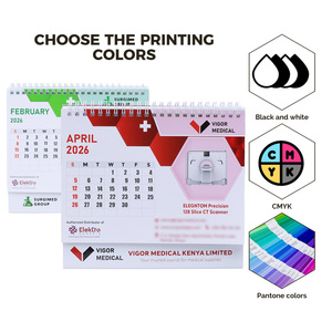 Calendrier de bureau personnalisé pour cadeaux d'affaires 2026, planificateur 365 jours, mémo, calendrier de bureau, reliure spirale, calendrier de table debout - Product Image 5