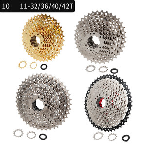 <span class=keywords><strong>Cassette</strong></span> de vélo MEROCA <span class=keywords><strong>11</strong></span> <span class=keywords><strong>vitesses</strong></span> <span class=keywords><strong>11</strong></span>-42T argent/or, haute résistance, légère, large rapport, pièces de vélo VTT - Product Image 5