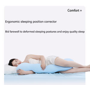Oreiller ergonomique <span class=keywords><strong>pour</strong></span> <span class=keywords><strong>femme</strong></span> <span class=keywords><strong>enceinte</strong></span> en forme de bande longue, avec support <span class=keywords><strong>pour</strong></span> les jambes, garnissage en mousse à mémoire de forme, design lavable <span class=keywords><strong>pour</strong></span> les dormeurs latéraux - Product Image 3