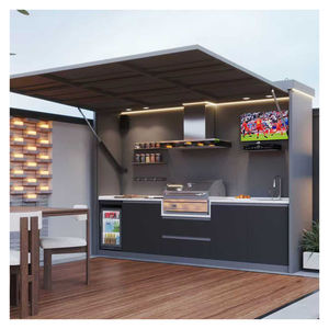 <span class=keywords><strong>Cuisine</strong></span> <span class=keywords><strong>extérieure</strong></span> complète avec abri <span class=keywords><strong>de</strong></span> jardin, équipement <span class=keywords><strong>de</strong></span> <span class=keywords><strong>cuisine</strong></span> <span class=keywords><strong>de</strong></span> qualité supérieure, résistant aux intempéries, étagère, barbecue au gaz naturel - Product Image 4