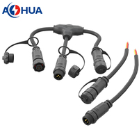 Connecteur de branchement de type T étanche mâle-femelle - Robot IA, nouvelle énergie, charge, lampe LED, alimentation