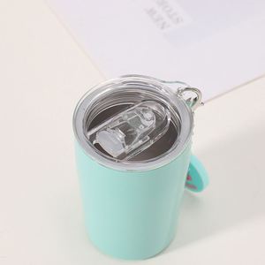 Nuevo Vaso de Acero Inoxidable de 3oz (90ml) con Pajita y Tapa, Mini Vaso para Café, Agua, Cerveza o Vino - Product Image 2