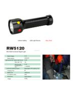 Mini lampe torche multifonctionnelle étanche rechargeable en alliage avec source lumineuse LED à semi-conducteurs pour la ferme ferroviaire et la navigation maritime