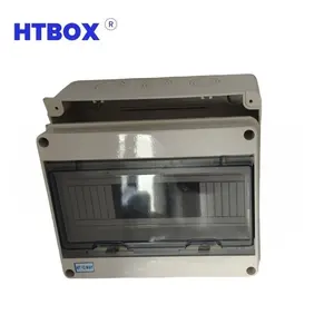 Factory Price HTbox IP65 Waterproof Plastic 12 Way Electrical Power Distribution Box