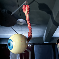 Yeux de terreur animatroniques réalistes pour salle d'évasion d'horreur accessoires de maison hantée fantôme centres commerciaux en métal aéroports publics garderie