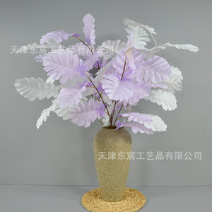 Plantes vertes artificielles Dongchen Crafts, feuilles de Cephalotaxus Fortunei, 13 cm de large, fleurs en soie, décoration de mariage et de maison - Product Image 3