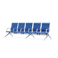 Banc d'attente moderne en aluminium pour les espaces publics, chaise d'attente pour hôpital, école, aéroport