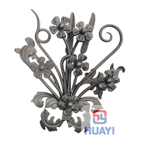 Panel de Hierro Forjado Ornamental para Puerta de Valla 710*640 mm, Contemporáneo, Duradero, Ecológico, Decoración para el Hogar, Apartamento, Patio