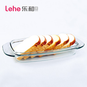 LEHE passe au micro-ondes et au four haut <span class=keywords><strong>verre</strong></span> borosilicate petits plateaux de cuisson pour le pain - Product Image 5