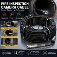 Câble de caméra d'inspection XJY pour canalisations, caméra vidéo d'inspection de ligne d'égout, câble d'endoscope
