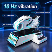 VR Space Wheel Mesin Simulator Gerak Dalam Ruangan Komersial Berbahan Fiberglass & Logam untuk Wahana Balap Arcade