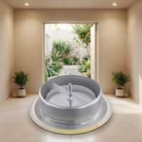 Hotte de ventilation ronde réglable de 5 pouces à surface métallique épaissie et peinture cuite, à prix abordable